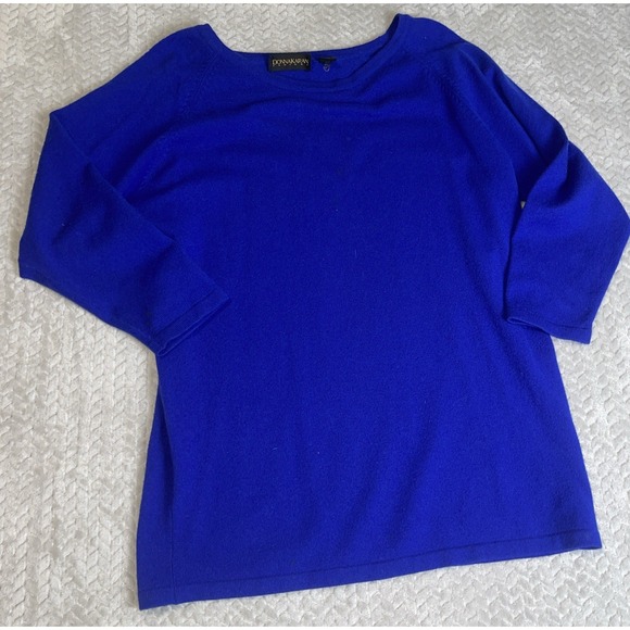 Donna Karan Sweaters - Donna Karan Collection  Blue Oversized Cashmere Sweater /Tunic Size S‎